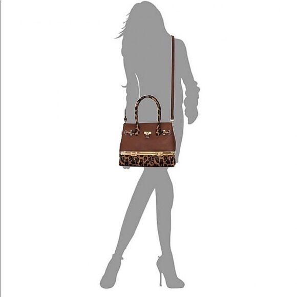 Leopard Pattern Double Handles bag - Picture 7 of 7